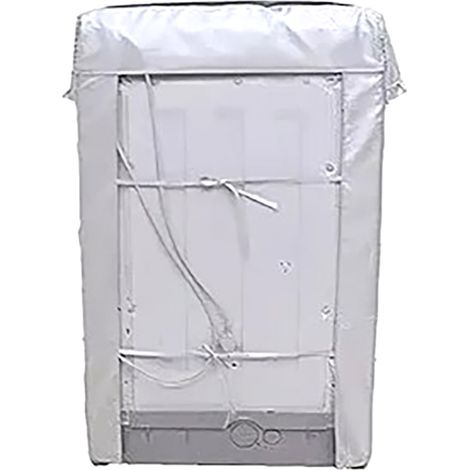 Housse de Machine à Laver Automatique XL [Satin Polyester] Imperméable Anti-UV 65x65x103cm avec Fermeture Zippée (1/5)