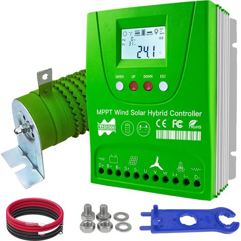 Laderegler, Bluetooth-Überwachung, Energieeffizienz, Solar1000W Wind1000W-a, mit Bluetooth-a, Auto 24V 48V, Externer Wind-Solar-Hybrid-a (1/2)