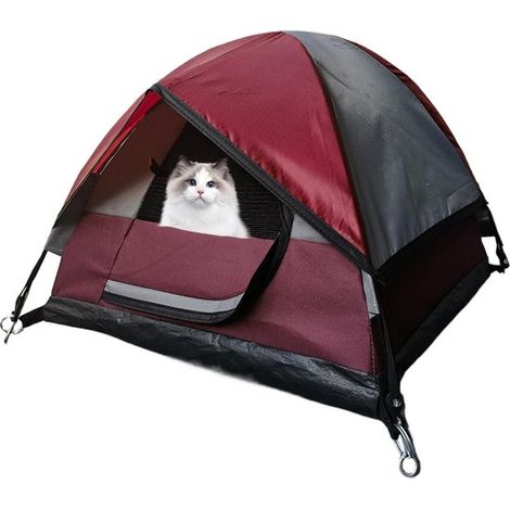 Tente pour chat, petite tente d'extérieur pour animaux de compagnie, tente de camping portable, niche pour chien, maison pour chat pliable (1/5)