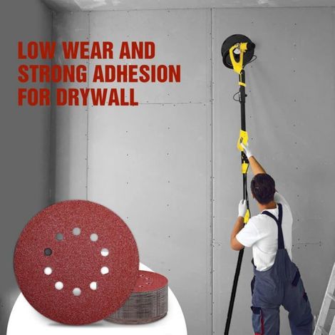 Disques de Ponçage - - 225 mm - Grain P240 - 25 Pièces - Compatible Ponceuses Murales (1/5)