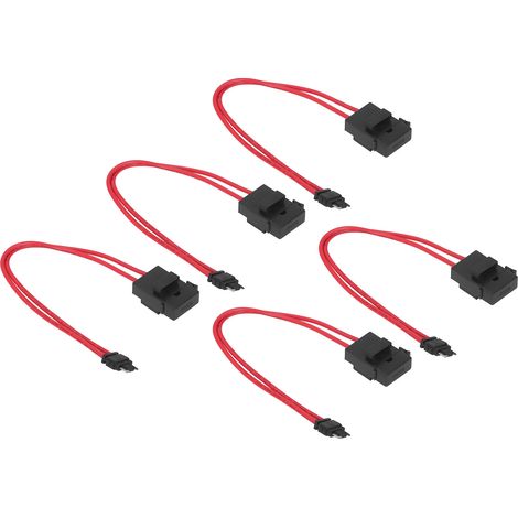 5 pièces porte-fusible auto mini robuste connecteur prolongateur câble 16AWG 20A pour véhicule ATM avec 5 fusibles coudés plats ACD 10,9 mm (1/5)