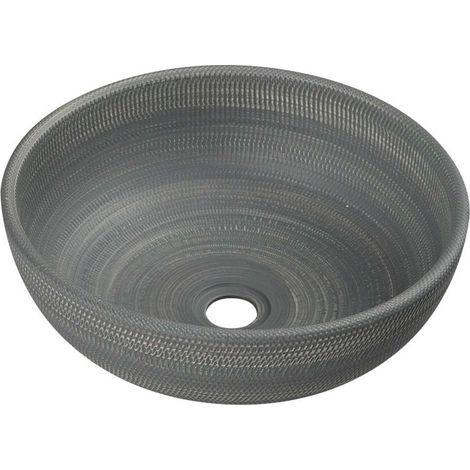 Sapho Priori - Cuenco de lavabo, diámetro 41 cm, sin rebosadero, gris PI024 (1/5)