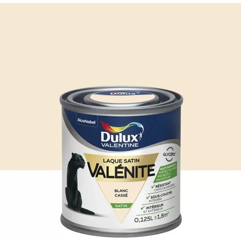 Testeur Laque Satin Dulux Valentine Valénite Blanc cassé 0,125 L (1/4)
