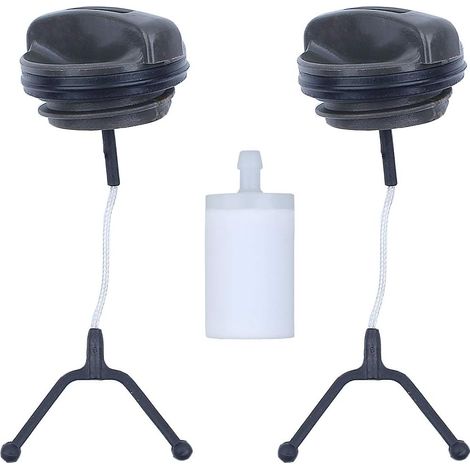 Bouchon de réservoir de carburant pour tronçonneuses Husqvarna 455 460 570 576 372 385 390 2200 (1/5)