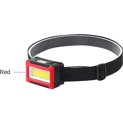 HONORNIC - Lampe frontale de camping étanche à induction, rechargeable par USB, avec lumière rouge de signalisation, pour la pêche nocturne.