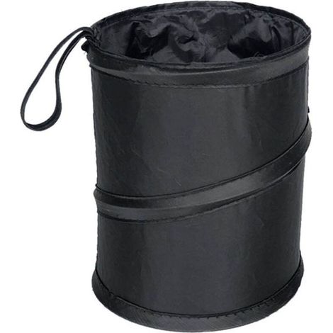 Poubelle de voiture portable pliable avec sac étanche, organisateur de sac poubelle pour dossier de siège auto (1/5)