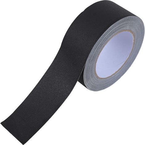 Ruban Adhésif Toilé Professionnel Matériau en Fibre et Polyéthylène Noir Mat 2 Pouces X 30 Yards Facile à Déchirer, pour Loisirs Créatifs et Réparation de Sol (1/5)