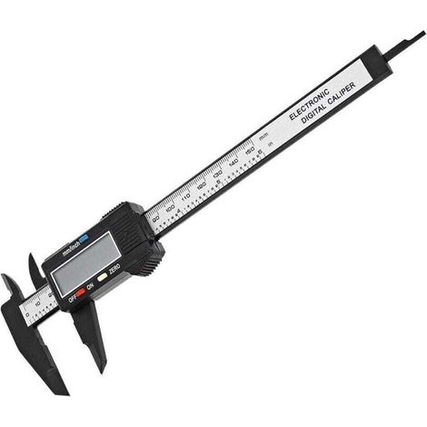 1 pc Pied à coulisse électronique avec grand écran LCD, 150 mm, micromètre numérique avec conversion MM/pouce