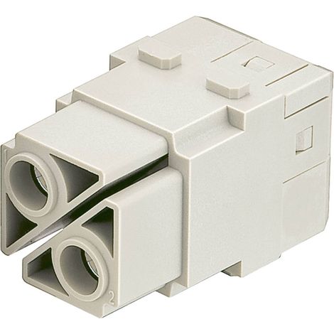 [GEBRAUCHT] B-Ware HARTING Doppelmodul Einsatz Modul Buchse Axialschraubanschluss 2 Pol (1/2)