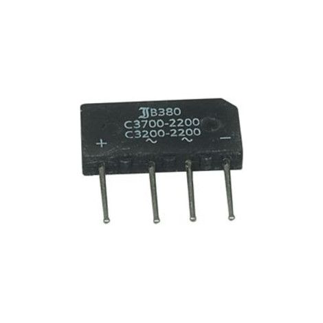 Puente Rectificador 380Vac 3,7A 150A 4Hilos Medidas 40x20mm