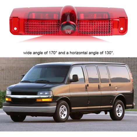 Compatible avec la caméra de feu stop surélevée Chevrolet Express, type de puce 4089 et commutation d'échelle CAM003L-B (1/5)