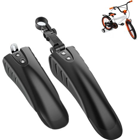 Garde-boue pour Enfants, Garde-Boue Vélo Avant Arrière Protection Pluie Poussière pour Vélo 12-14 Pouces Matériel PP pour en Plein Air Famille (1/5)