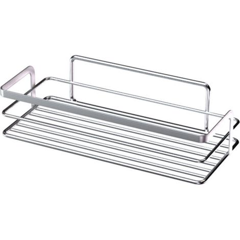 Étagère de douche murale chromée – Design moderne, résistante à l’humidité, 3 niveaux, fixation facile sans perçage (1/2)