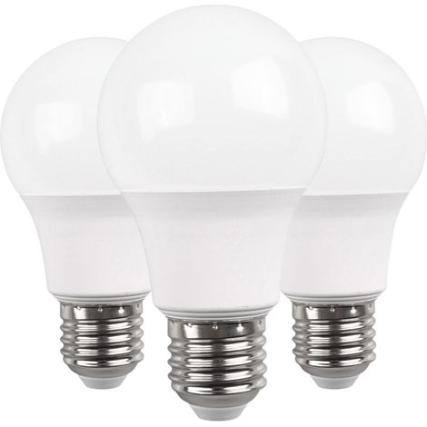 3er-Pack Standard-E27-LED-Lampen, 9 W (entspricht 60 W, 806 lm, 15.000 h Leuchtdauer)