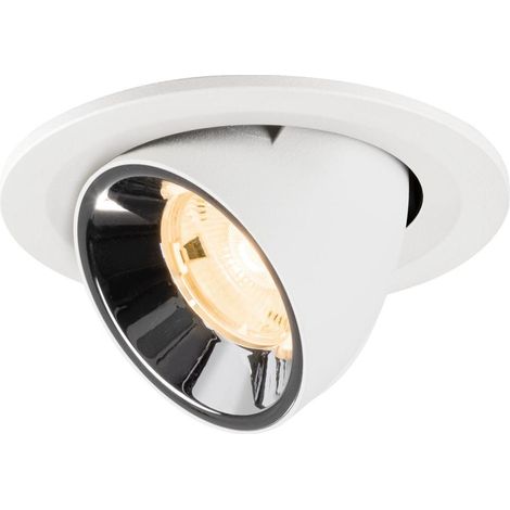 Spot encastré Numinos Gimble S blanc/chrome 2700K - 20 deg - 1009390