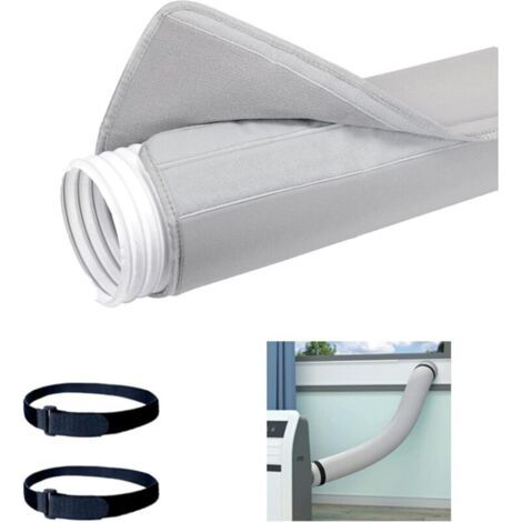 Copertura tubolare isolata per condizionatore d'aria portatile, kit di ventilazione per porta scorrevole, diametro 12 cm-15 cm, tubo di scarico per parti e accessori del condizionatore d'aria (1/4)