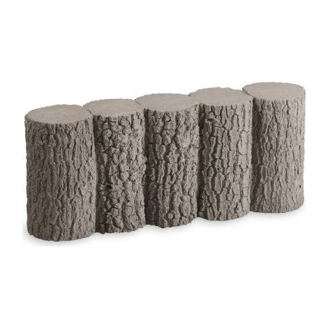 Bordillo Madroño - tronquitos de hormigón para parterres y alcorques - 50 × 10 × 20 cm - Palet - Roble (1/2)
