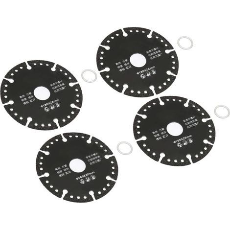 Lot de 10 lames de scie pour meuleuse d'angle, lame de scie plate multifonctionnelle pour coupe en émeri pour barres d'armature en fonte et acier (1/4)