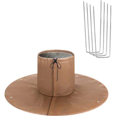 CCYKXA 2 Pièces Protection Hivernale pour Palmiers, Couverture Antigel des Racines, 3 Couches Isolantes avec Piquets Inclus, Réutilisable Protection Arbre pour Oliviers et Arbustes, Ø 100 cm (1/5)
