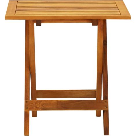 vidaXL Mesa para terraza bistró madera maciza de acacia 46x46x47 cm (1/2)