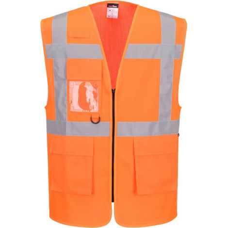 Chaleco ejecutivo de malla de alta visibilidad ES1 Essential PORTWEST ES376 6XL Naranja