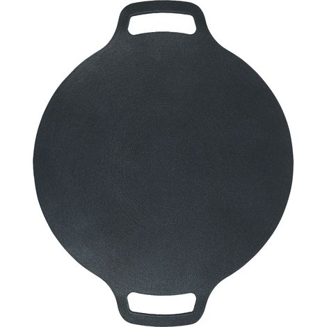 Poêle à griller coréenne avec double poignée, revêtement antiadhésif 6 couches, plaque de cuisson ronde multifonctionnelle pour cuisinière à gaz, 33 cm / 13 pouces (1/5)
