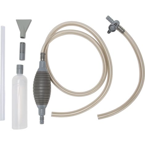 Bomba multifuncional para acuario [PL-M150] - Cambio de agua, aspiración de suciedad, eliminación de grava y arena para acuarios de 50 a 150 litros.