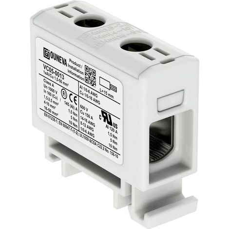 Ouneva Group VC05-0013 Bloc de distribution raccord à vis gris 1 pc(s) A331342