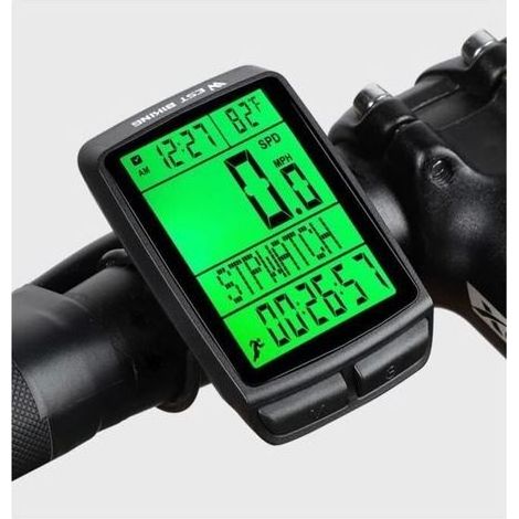 pair Compteur de Vélo - VTT - Sans Fil - Étanche IPX7 - Écran LCD Rétroéclairé - Multifonctionnel (1/4)