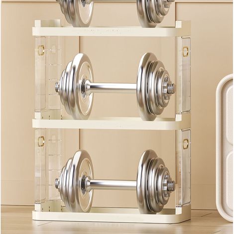 Étagère de chevet, organiseur de cuisine, étagère de salle de bain, porte-tasses, porte-livres, porte-cosmétiques de bureau, porte-parfums, taille moyenne, 3 niveaux (1/5)