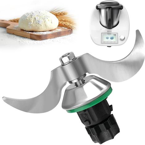 Couteau à Pâte pour TM5 TM6, Couteaux Lames Mélangeur de Pâte pour TM 5 TM 6 adaptées au Pétrissage du Pain, Nettoyage facile, Lames Pétrin en acier inoxydable (1/5)