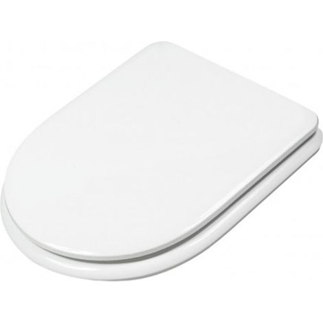 Sedile wc in mdf bianco chiusura normale Clodia