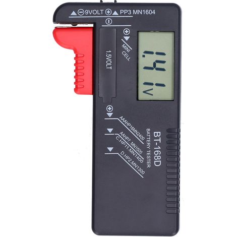 Testeur de piles à affichage numérique portable universel pour piles boutons et petits appareils électriques