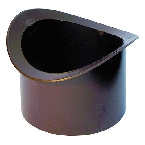 Bocchello in pvc marrone per gronda tipo "milano" : Diametro - 80 (1/2)