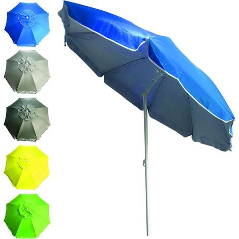 Ombrellone Da Spiaggia In Poliestere Cm.200 - ø cm.200 - écru