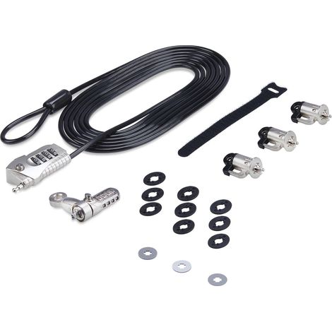 Kit di bloccaggio StarTech cavo acciaio 3 metri rotazione 360° (1/3)