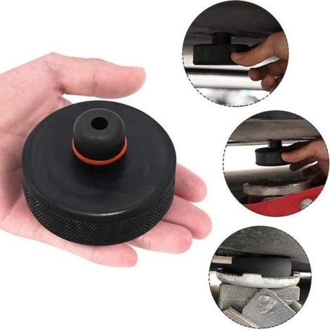 Cric De Levage - 4 Pièces Jack Pad Bloc Caoutchou Compatible With Tesla Model 3 Tampon Hydraulique Crics Protège (1/4)