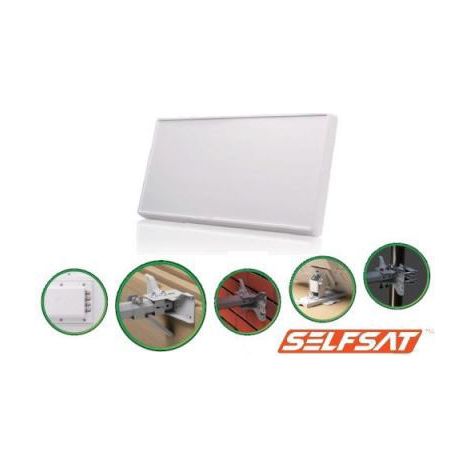 système SAT sans récepteur - SELFSAT - H21 D Plus - double polarisation - 1 sortie - fixation mât 40–60 mm