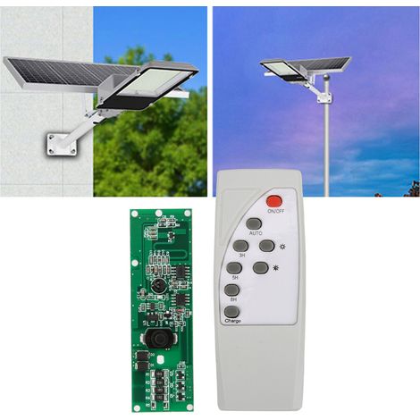 Circuit imprimé solaire, radar à détection de présence humaine contrôlé par la lumière et télécommande (1/5)