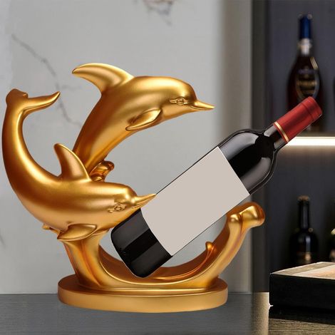 Casiers à Vin Porte Bouteille Porte Comptoir et Support Table à Manger Ornements de Pièce Maîtresse, Casier à Vin Range, Stockage Armoire Décoration Intérieure Cadeaux pour Les Amis Noël (1/5)