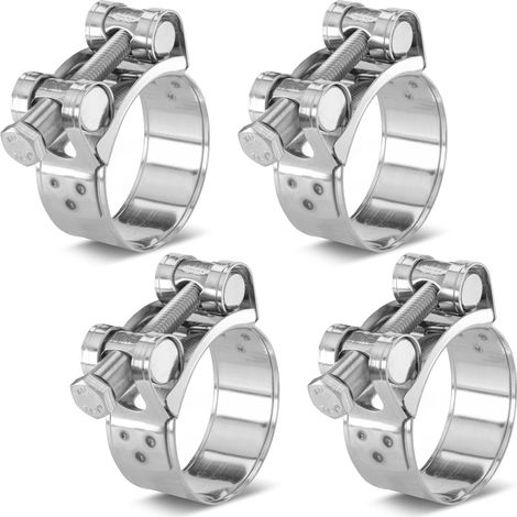 4 Pièces Colliers de Serrage à Boulon en T en Acier Inoxydable, Plage de Serrage 40-43mm, Largeur 20mm (1/5)