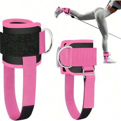 Sangle de cheville pour machine de câble Femmes et Hommes Sangles de câble de gym réglables pour extensions de cuisse, abd du corps, extensions de jambes, curls, fessiers (1/4)