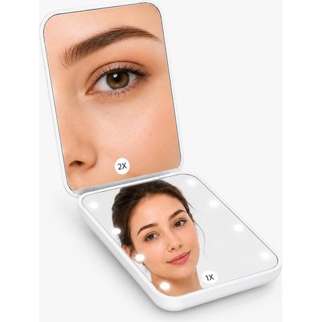 Miroir de Maquillage avec lumière, Miroir grossissant (1/5)