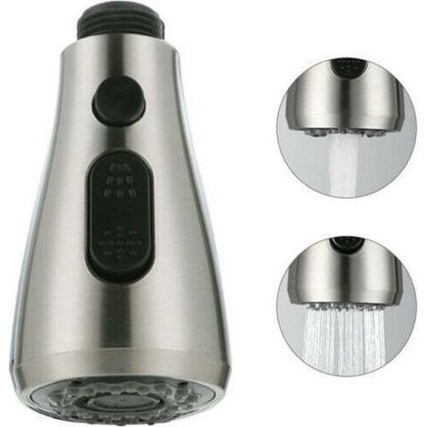 Pull-Out Sink Hand Shower Hand Shower for Pro Kitchen Mixer Tap Shower Head 2 Types of Jets Brushed (1/4)