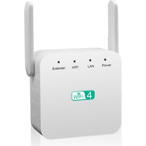 Répéteur double antenne 300M, routeur réseau Wi-Fi sans fil haut débit, amplificateur d'amélioration du signal, extension (1/4)