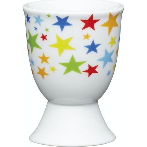 Kitchencraft Brights Stars Huevera, Porcelana, Marrón, 58x7.35x1.18 cm