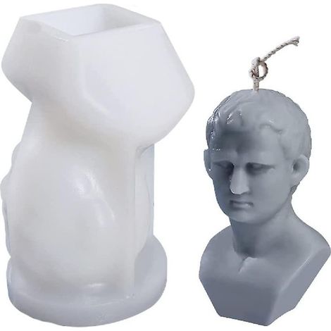 Moule à bougie en silicone, moule à statue buste 3D (1/5)