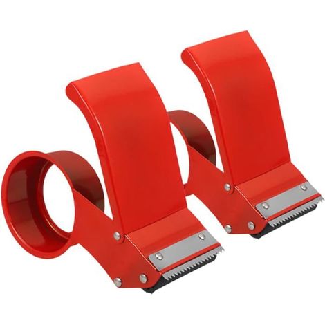 2pièces Distributeur De Ruban Métal Coupe-ruban Rapide Pour Bureau Logistique Dévidoir Portable Pour Expédition Et Stockage (1/5)