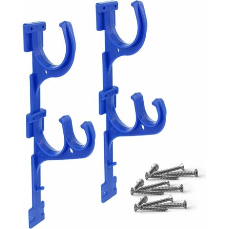 Crochets de suspension en plastique pour perches de piscine, supports pour perches télescopiques, outils et accessoires de jardin pour l'entretien des piscines (1/5)