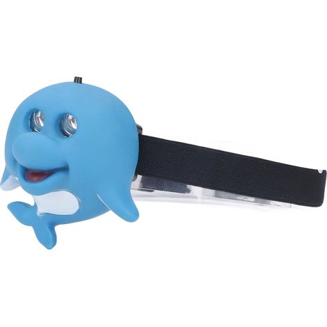 LED-Stirnlampe für Kinder mit Delfinmotiv, Spielzeug-Stirnlampe für Kinder, batterieloses Set (1/5)